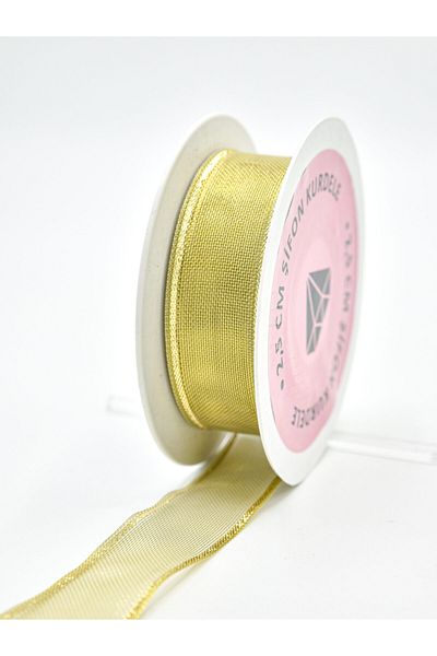E Elmas Χρυσή κορδέλα σιφόν (2,5cm-20m)