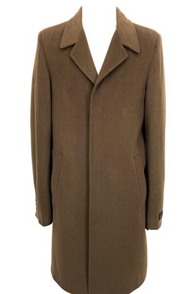 ŞAN GİYİM 2622 Erkek Camel Kırlangıç Yaka Kısa Palto