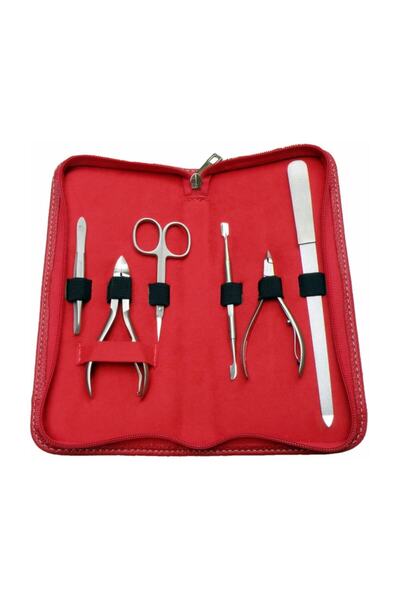 Solingen Manikür Seti Profesyonel Bileyli Hb4310 Kırmızı 2170004100520