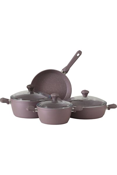 Pierre Cardin 7 Parça Dıamond Cook Granit Mor Tencere Seti