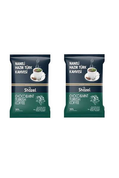 Shazel Mint Flavored Turkish Coffee 2 Pack (2x100gr.)
