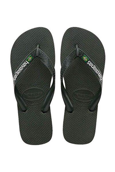 Havaianas Havaıanans Brasil Logo Men's Dark Green Slippers
