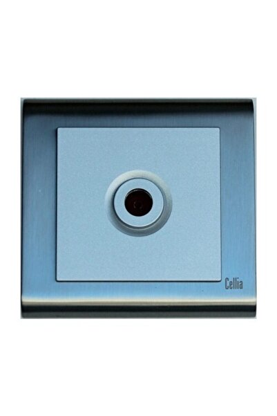 MAKEL Cellia TV Socket Silver Cover Satin Frame