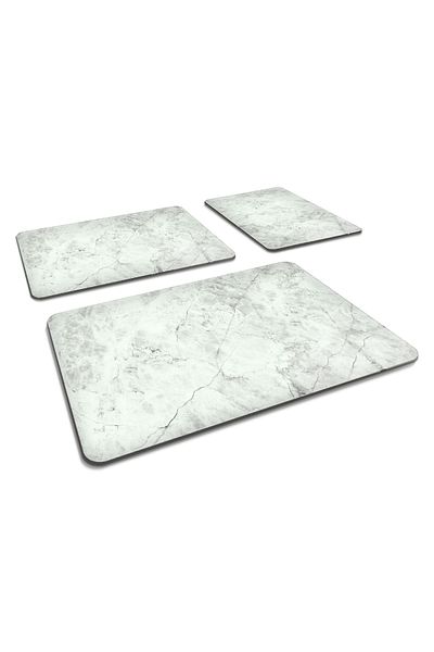 Decorita Set of 3 Stone Look| Glass Cutting Board - Glass Cutting Table