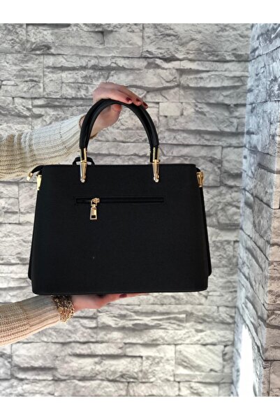 Armise gold Geantă de damă neagră cu model