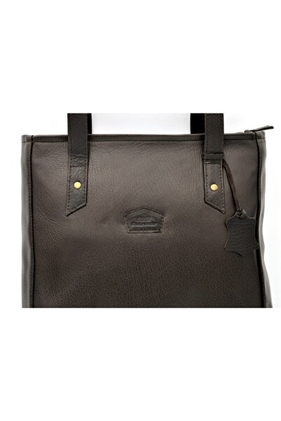 Camel Γυναικεία τσάντα ώμου Tove Brown από γνήσιο δέρμα