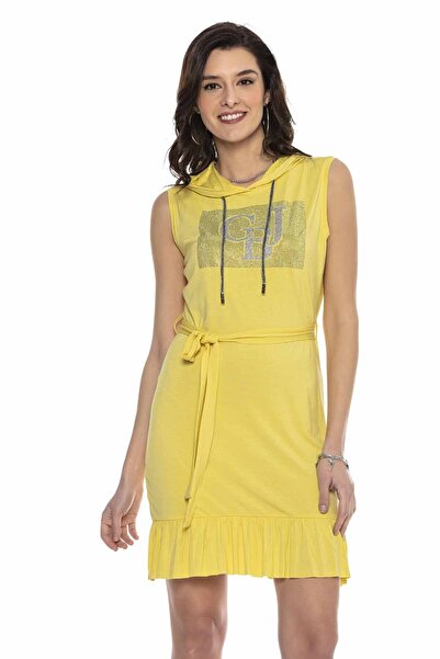 Cipo&Baxx Kadın Sarı Elbise