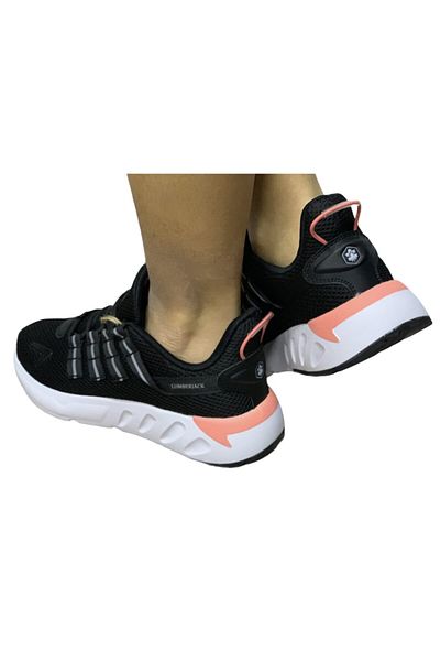 lumberjack Black Thick Sole Women's Sneakers - Color Cinnamon Sword