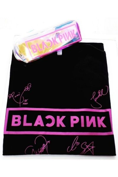 GC GÖKHAN CLUB Σετ θήκης για στυλό μπλουζάκι Blackpink Unisex Owersize