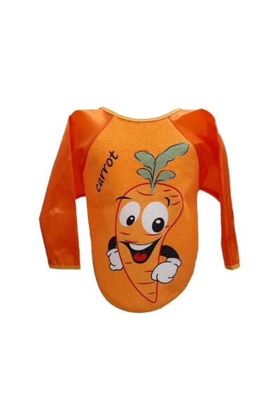 Baby Bakkal مريلة أطفال منقوشة على شكل جزرة