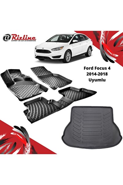 Rizline Ford Focus 3.5 2014-2018 Uyumlu Paspas Ve Bagaj Havuzu Set