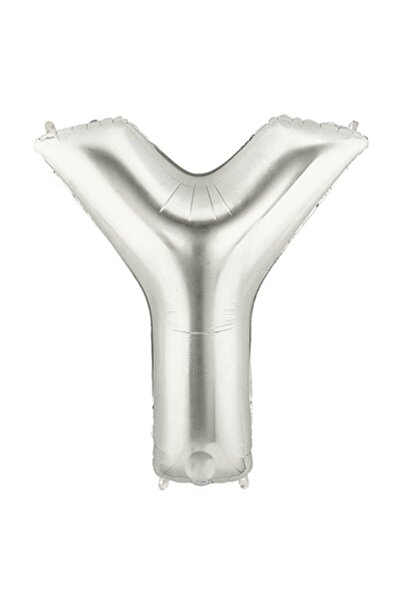 Adana Pasta Malzemeleri Y Silver 34 Inch Foil Balloon
