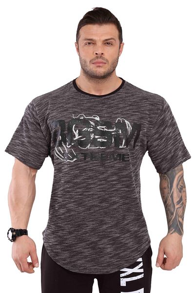 Big Sam Sports T-shirt Oversize Knitted Textured Training Top