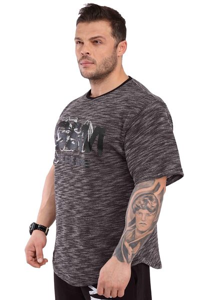 Big Sam Sports T-shirt Oversize Knitted Textured Training Top