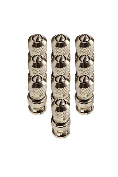 IDS 10 Lu - A Kalite Metal Bnc Konnektör -paslanmaz - Oksitlenmez - Güvenlik Kamerası Sistemleri