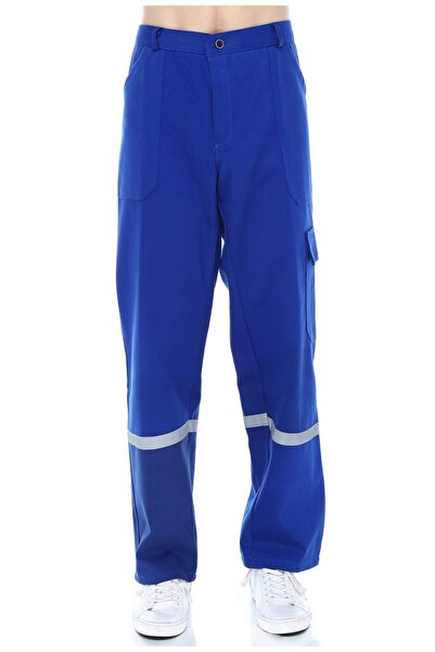 AĞCA İŞ ELBİSELERİ Men's Blue Gabardine Summer Trousers