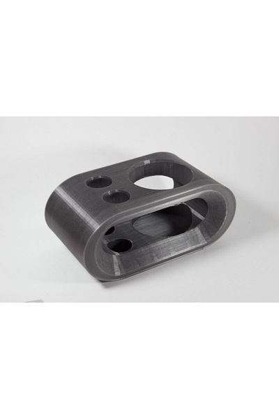 dream3d Metallic Dark Gray Toothbrush and Paste Holder