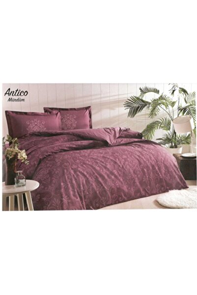 Özdilek Σετ Παπλωματοθήκη Antico Μονό Plum
