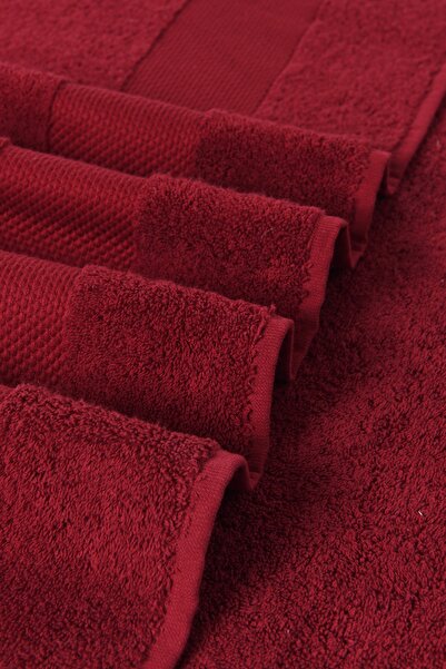 AİRYCOT Claret Red 50x90 Set of 4 Face Towels