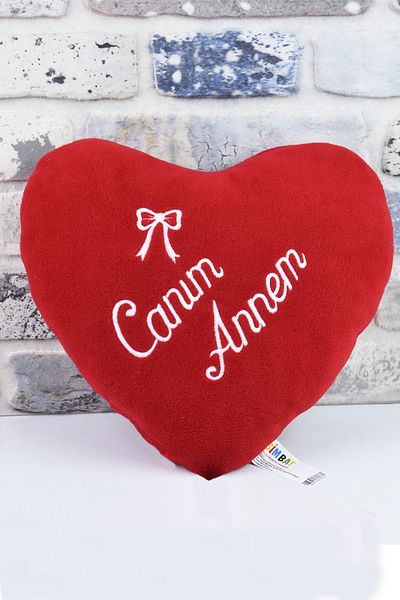 Simbat Oyuncak My Dear Mother Embroidered Heart Pillow
