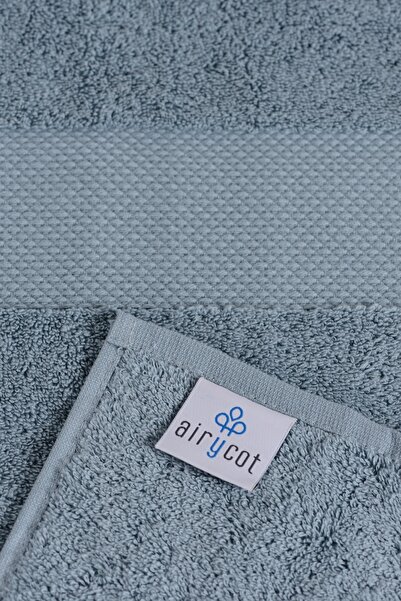 AİRYCOT Dark Green 90x165 Bath Towel Set of 2
