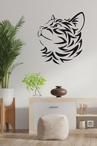 TRC TRAFİK Black Cat Decorative WallSticker- 58x65 Cm1 Piece