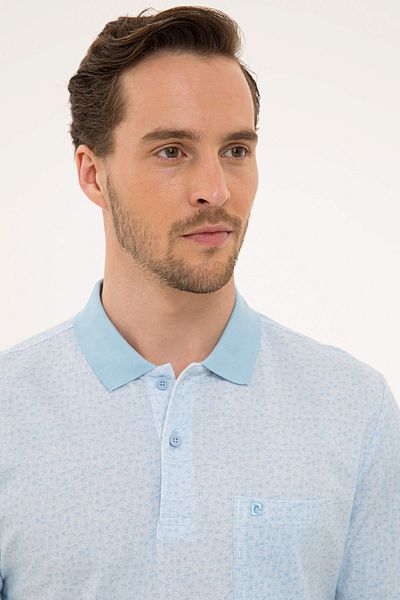 Pierre Cardin Μπλουζάκι με γαλάζιο γιακά Polo Regular Fit