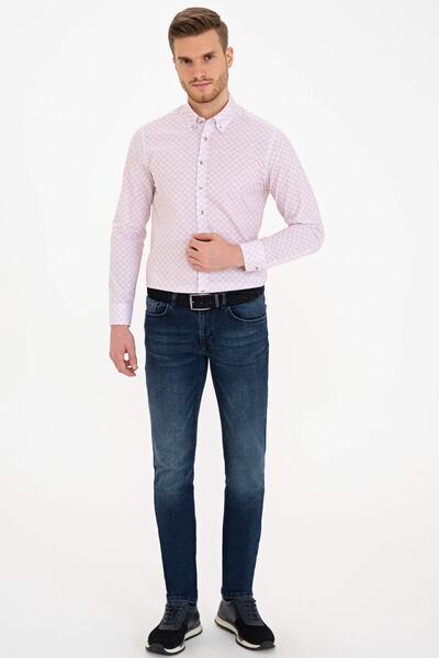 Pierre Cardin Turuncu Slim Fit Gömlek