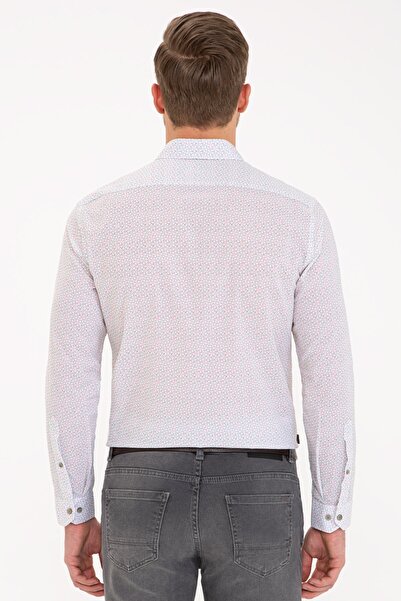 Pierre Cardin Πουκάμισο Χακί Slim Fit