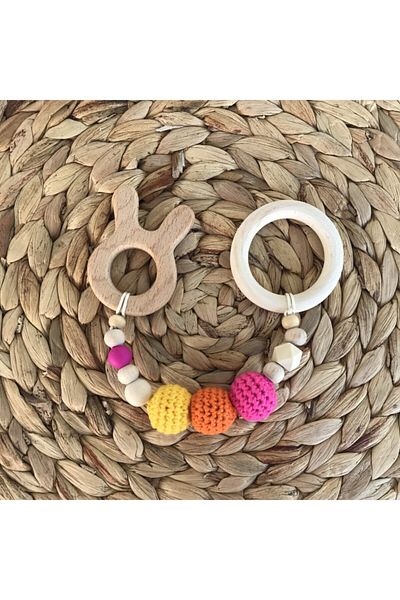 Dream Store Natural Wooden Rabbit Teether