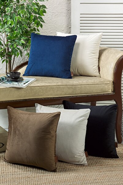 eumenia Καφέ Διακοσμητικό Μαξιλάρι-Κάλυμμα Μαξιλαριού