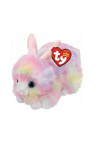 TY Beanie Boos Ty Original Beanie Babies - Pastel Plush Rabbit, Sherbet 15 cm