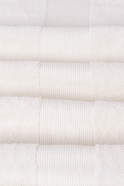 AİRYCOT Cream Bath Towel 90x165 Set of 2