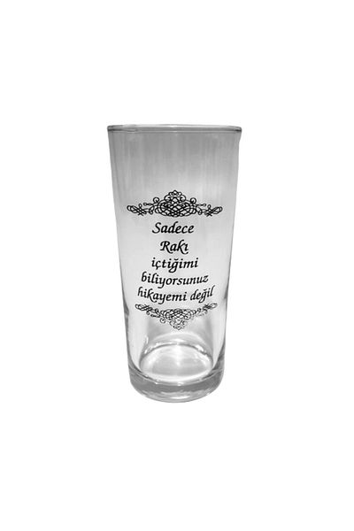 Jenisa Written Glass Rack Cup 6 Pieces Special Design