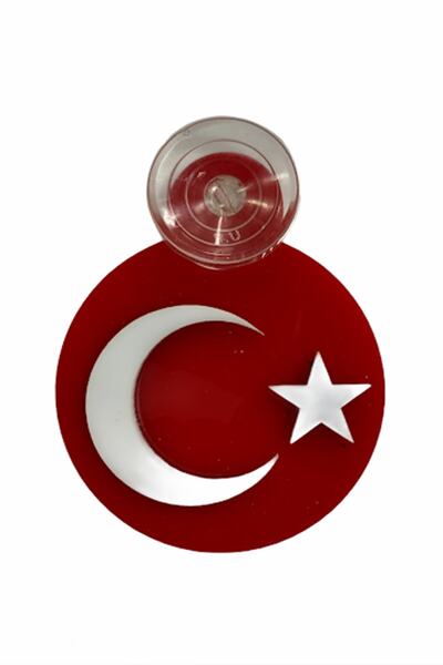 SEDEF LED SHOP Turkish Flag Plexi Arma with Suction Cup