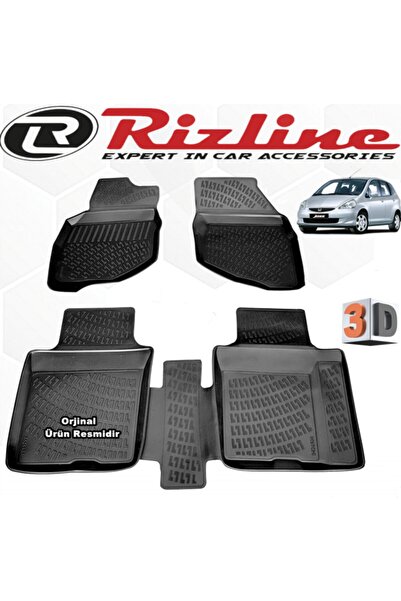 Rizline Honda Jazz 3d Paspas Havuzlu Hb 2002 - 2008 Arası 4 Parça Siyah Set