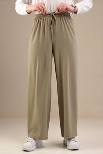 Nacar Beli Lastikli Rahat Kalıp Ayrobin Pantolon