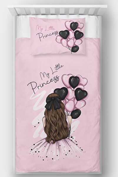 Homamia Girl with Balloons Single Bedspread