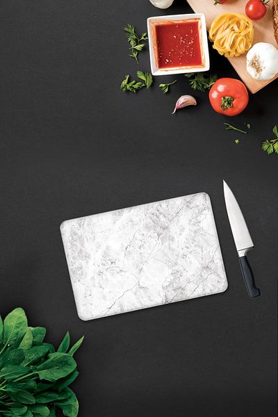 Decorita Stone Look |   Glass Cutting Board - Glass Cutting Board |   20cm X 30cm
