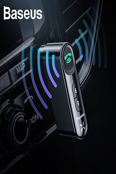 Baseus Qiyin Wxqy Wireless Bluetooth 5.0 3.5mm Jack Aux Araç Ses Aktarım Kiti...