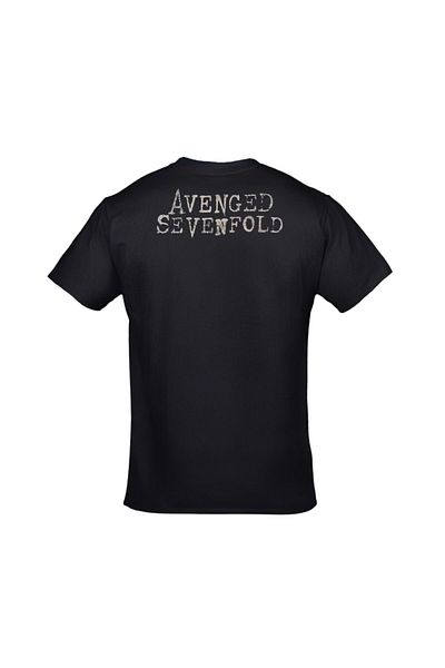 Orijin Tekstil Avenged Sevenfold The Stage Front Back Printed Unisex Black T-shirt