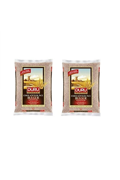 Duru Bakliyat Esmer Çiğ Köftelik Bulgur 1 Kg X 2 Adet