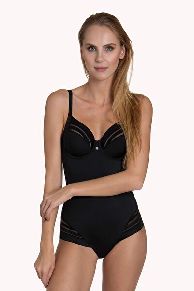 Lisca Women's Black Alegra Underwire Bodysuit 23288