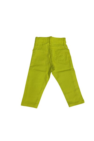 Je RİNDO BEBE Kız Cocuk Sarı Keten Pantolon
