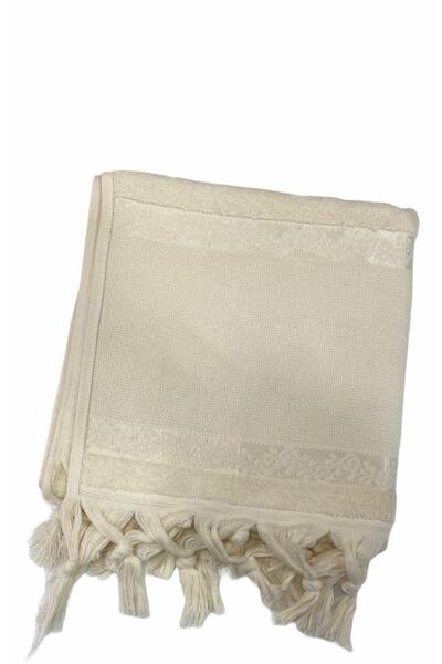 Fiesta Soft Large Velvet Etamine Towel 50x90 – Cappucino