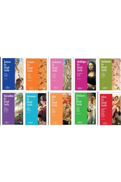 TÜRKİYE İŞ BANKASI KÜLTÜR YAYINLARI En Güzel Tarih Serisi 10 Kitap ( Aşkın Ta...