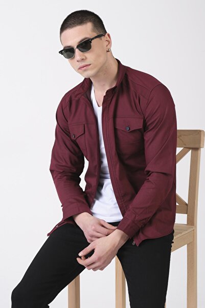 Giymoda Erkek Mevsimlik Ceket Tarzı Fermuarlı Orijinal Gömlek