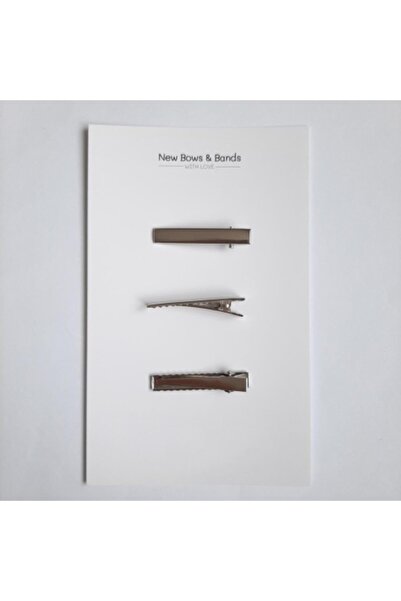 NEW BOWS BANDS Girl's and Baby's Cream Bow Buckle Set of 2