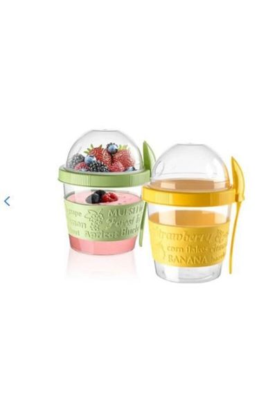 Titiz Yogurt and Food Container - Model with 2 Spoons