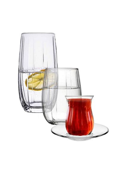 Paşabahçe طقم كاسات ماء لينكا 24 قطعة